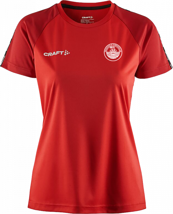 Craft - Dragsholm Svømmeklub T-Shirt Women - Bright Red & express