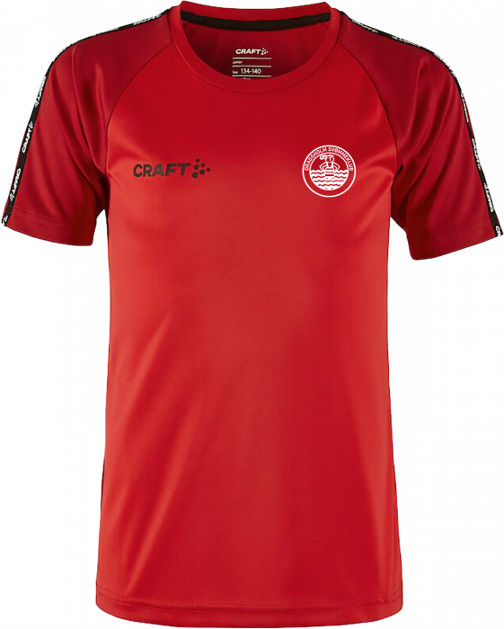 Craft - Dragsholm Svømmeklub T-Shirt Kids - Bright Red & express